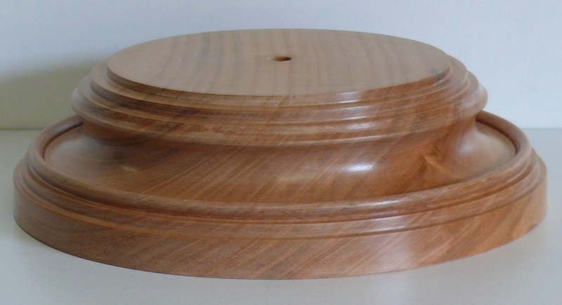 Socle rond en bois naturel 140 mm